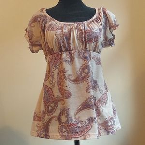 Paisley Suzy Susyshier ruffle sleeve T-shirt